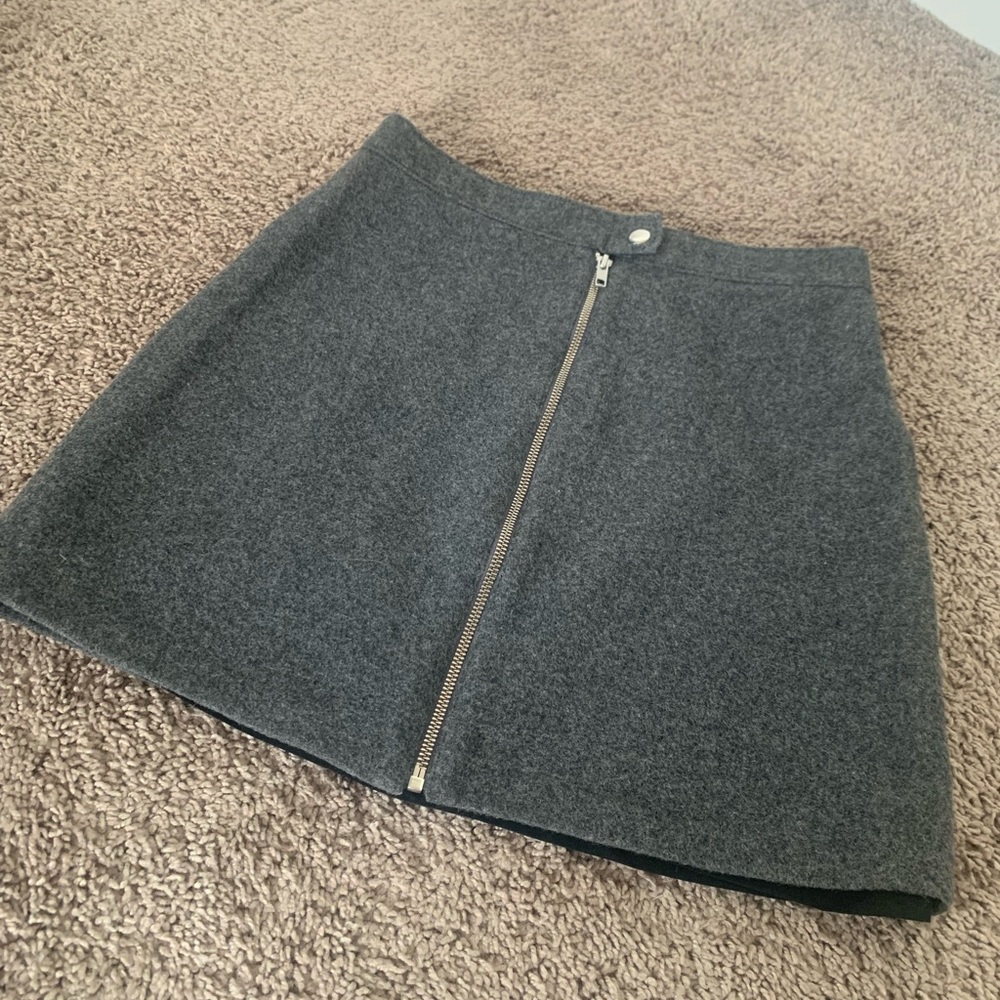 Madewell Gray Wool Skit